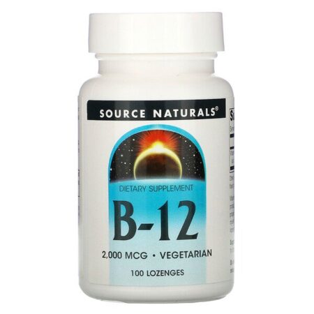 Source Naturals, B-12, 2.000 mcg, 100 Pastilhas