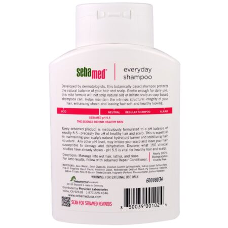 Sebamed USA, Shampoo Diário, 200ml - Image 2