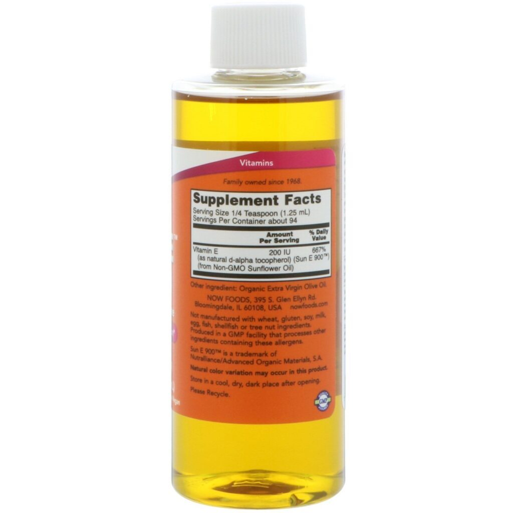 Now Foods, Sun-E Liquid, 118 ml (4 fl oz) - Imagem 2