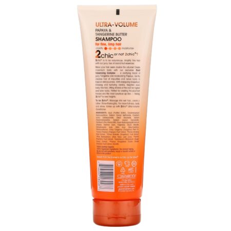 Giovanni, 2chic, Shampoo Ultravolumizante, para Cabelos Finos e Frágeis, Manteiga de Tangerina e Mamão-Papaia, 250 ml (8,5 fl oz) - Image 2