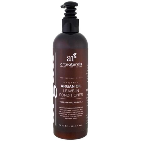 Artnaturals, Condicionador Leave-In de Óleo de Argan Orgânico, Fórmula Terapêutica, 12 fl oz (354,9 ml)