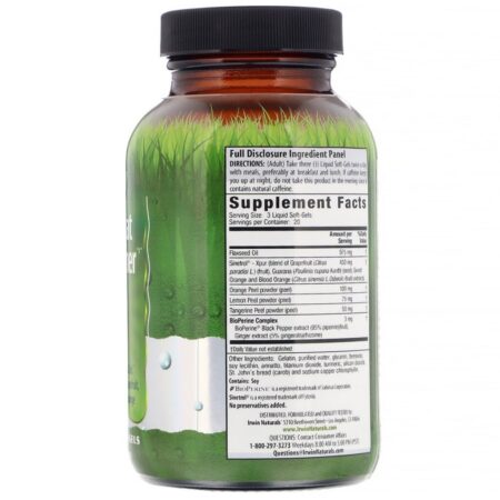 Irwin Naturals, Stored-Fat Belly Burner, 60 Liquid Soft-Gels - Imagem 2