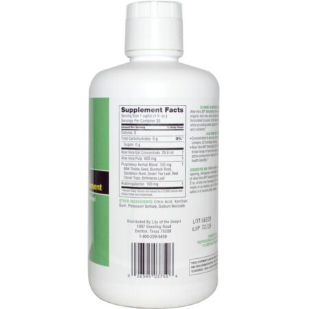 Lily of the Desert, Aloe Vera 80, Fórmula Desintoxicante, 32 fl oz (0,95 l) - Imagem 2