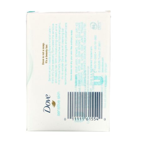 Dove, Sabonete de Beleza para Peles Sensíveis, Sem Perfume, 4 Unidades, 106 g (3,75 oz) Cada - Image 2