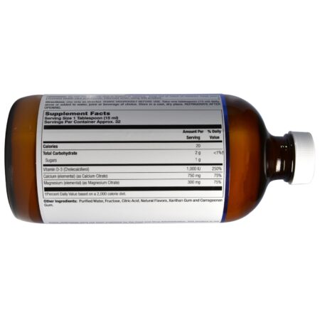 LifeTime Vitamins, Citrato de Cálcio e Magnésio de Alta Potência, Mais Vitamina D-3, Mirtilo, 473 ml (16 fl oz) - Image 2