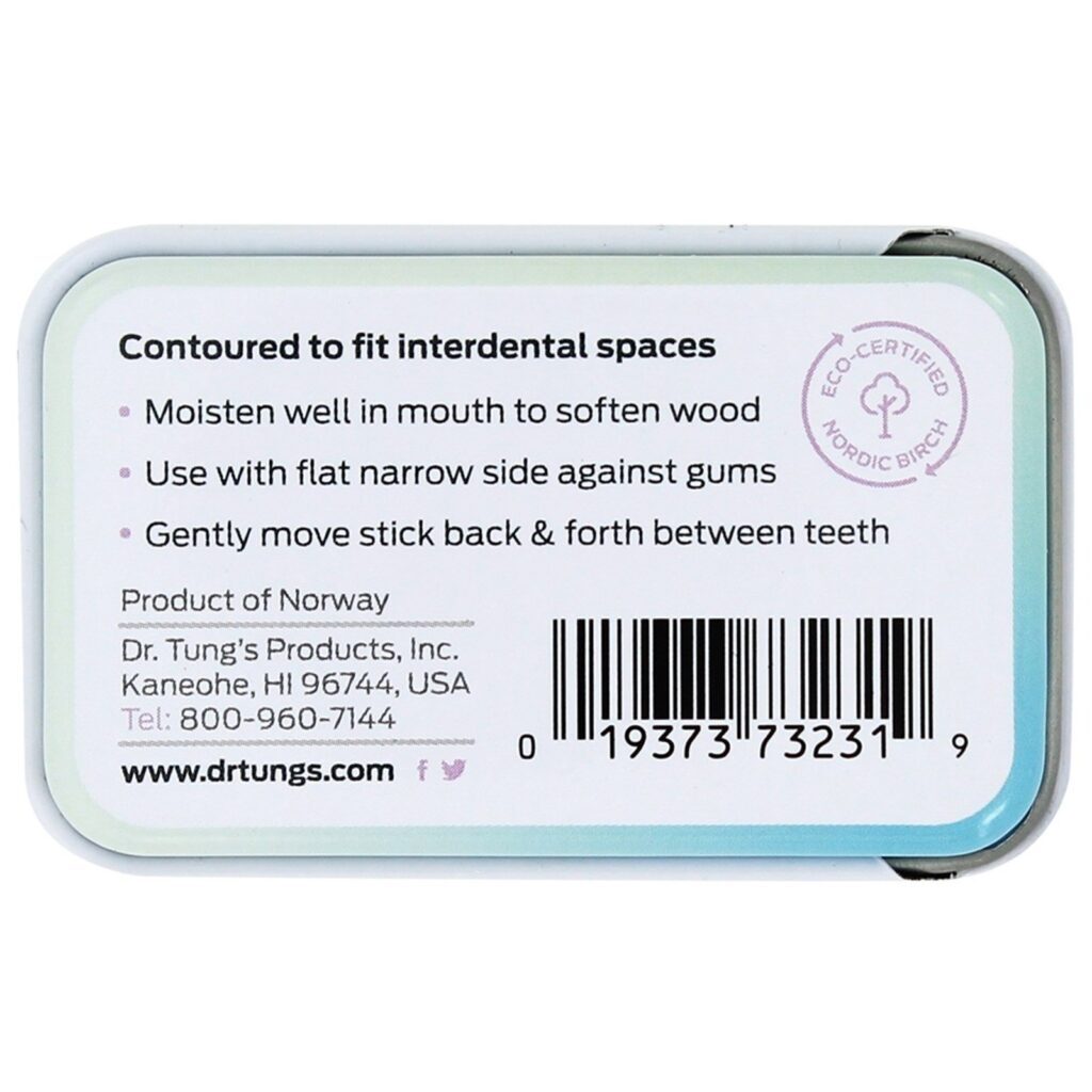 Dr. Tung's, Perio Sticks, extra finos, 100 palitos - Imagem 2