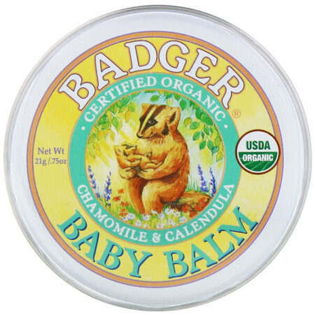 Badger Company, Bálsamo para Bebês, Camomila e Calêndula, 0,75 oz (21 g)