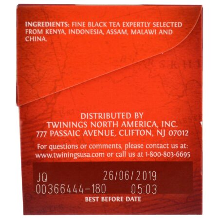 Twinings, Chá de Café da Manhã Inglês, 25 Saquinhos de Chá Individuais, 50 g - Image 2