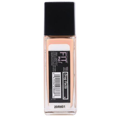 Maybelline, Fit Me, Base líquida + suave, Buff Beige, 130, 30 ml - Image 2