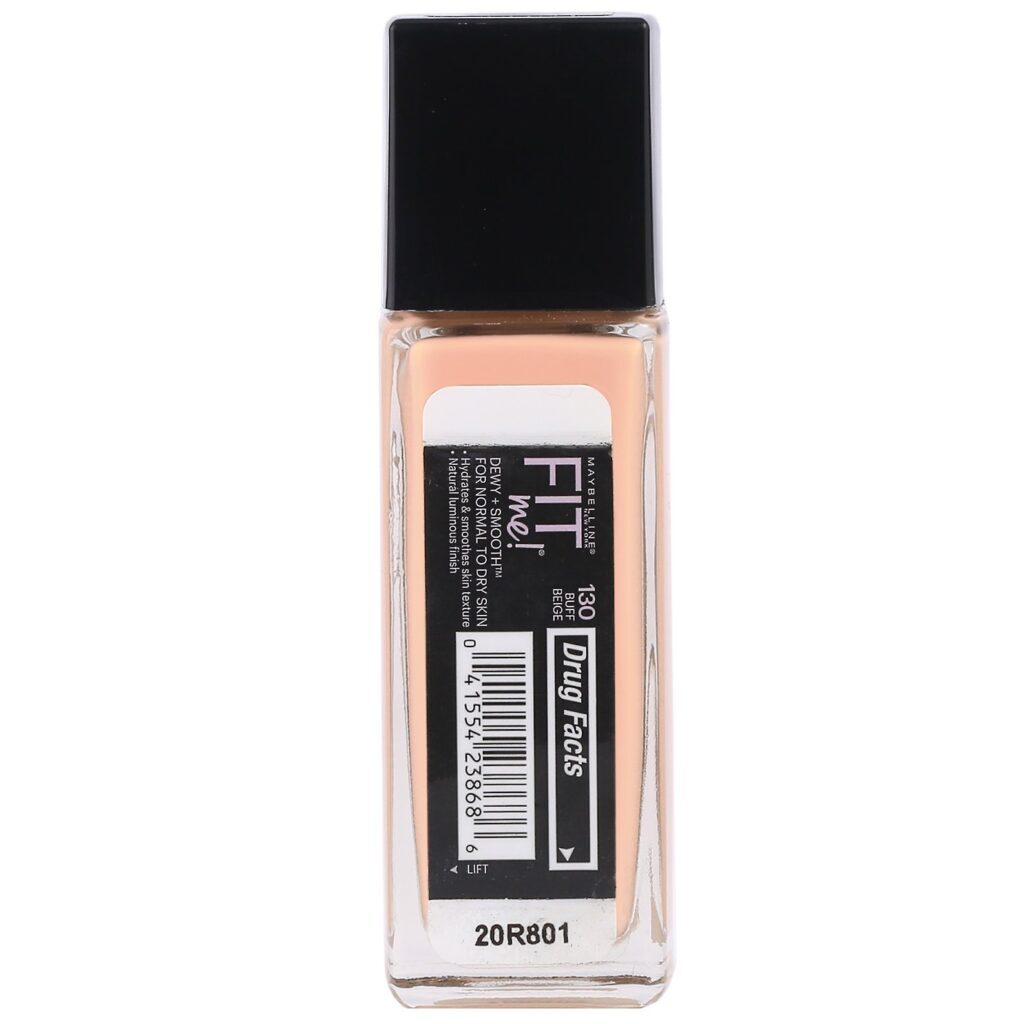 Maybelline, Fit Me, Base líquida + suave, Buff Beige, 130, 30 ml - Imagem 2