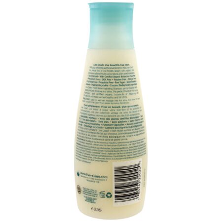 Live Clean, Xampu Hidratande, Água Fresca, 12 fl oz (350 ml) - Image 2