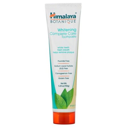 Himalaya, Botanique, Creme Dental Clareador Cuidado Total, Menta Profunda, 150 g (5,29 oz)