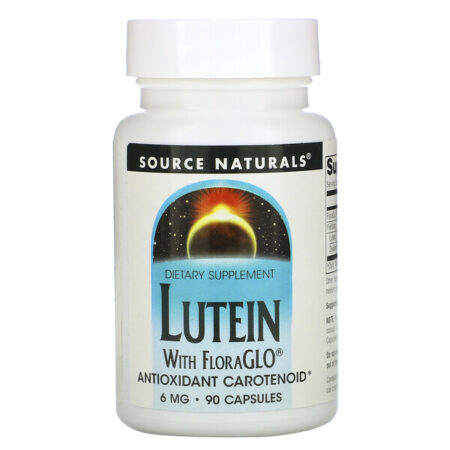 Source Naturals, Luteína, 6 mg, 90 Cápsulas