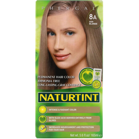 Naturtint, Tintura de Cabelo Permanente, 8A Loiro Acinzentado, 165 ml (5.6 fl oz)