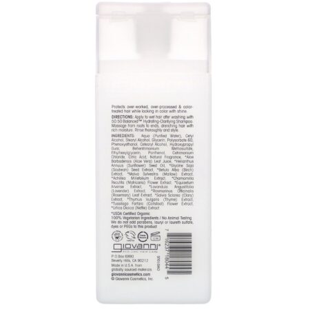 Giovanni, 50:50 Balanced Hydrating-Calming Conditioner, 2 fl oz (60 ml) - Image 2