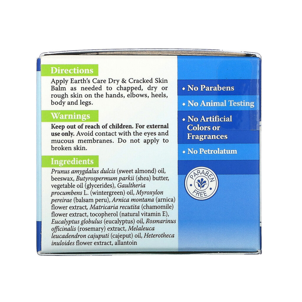 Earth's Care, Balsamo para Pele Seca e Rachada, 71 g - Imagem 3