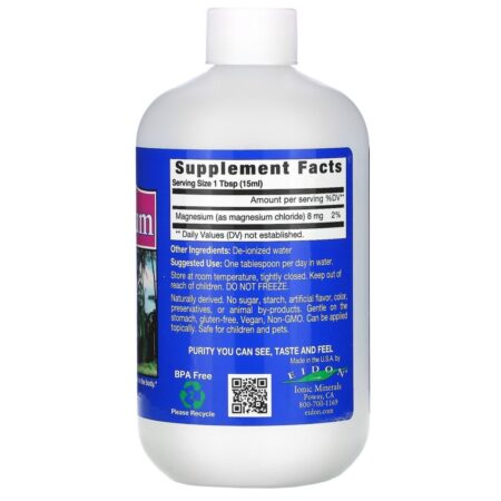 Eidon Mineral Supplements, Ionic Minerals, Magnésio, 19 oz (563 ml) — foto 2 Eidon Mineral Supplements, Ionic Minerals, Magnésio, 19 oz (563 ml) — foto 2