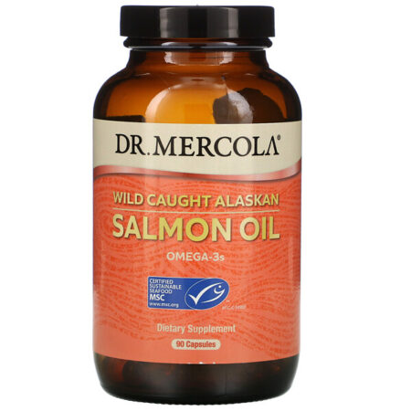 Dr. Mercola, Óleo de Salmão Selvagem do Alasca, 90 Cápsulas