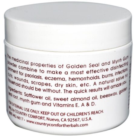 Country Comfort, Herbal Savvy, Mirra e Selo Dourado, 2 oz (57 g) - Imagem 2