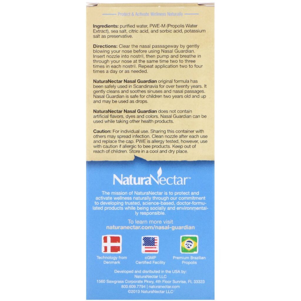 NaturaNectar, Protetor Nasal em Spray, 30 ml (1,0 fl oz) - Imagem 2