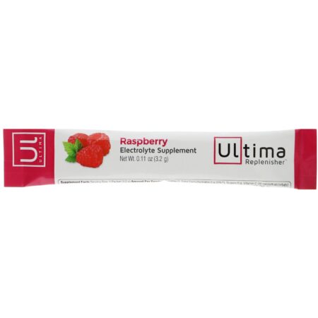 Ultima Replenisher, Suplemento Eletrolítico, Framboesa, 20 Pacotes, 3,2 g (0,11 oz) Cada - Image 3