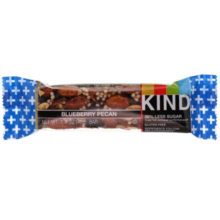 KIND Bars, Kind Plus, Blueberry Pecan, 12 Bars, 1.4 oz (40 g) Each - Image 4