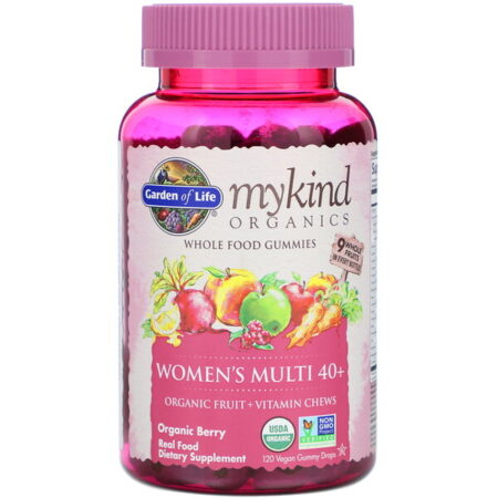 Garden of Life, MyKind Organics, Women's Multi 40+, Baga Orgânica, 120 Balas de Goma