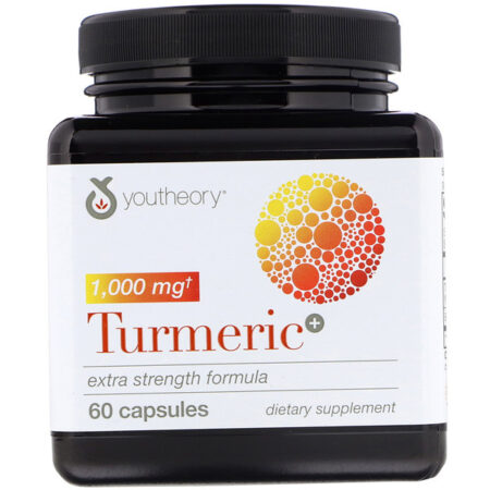 Youtheory, Cúrcuma, Fórmula extra forte, 1000 mg, 60 cápsulas