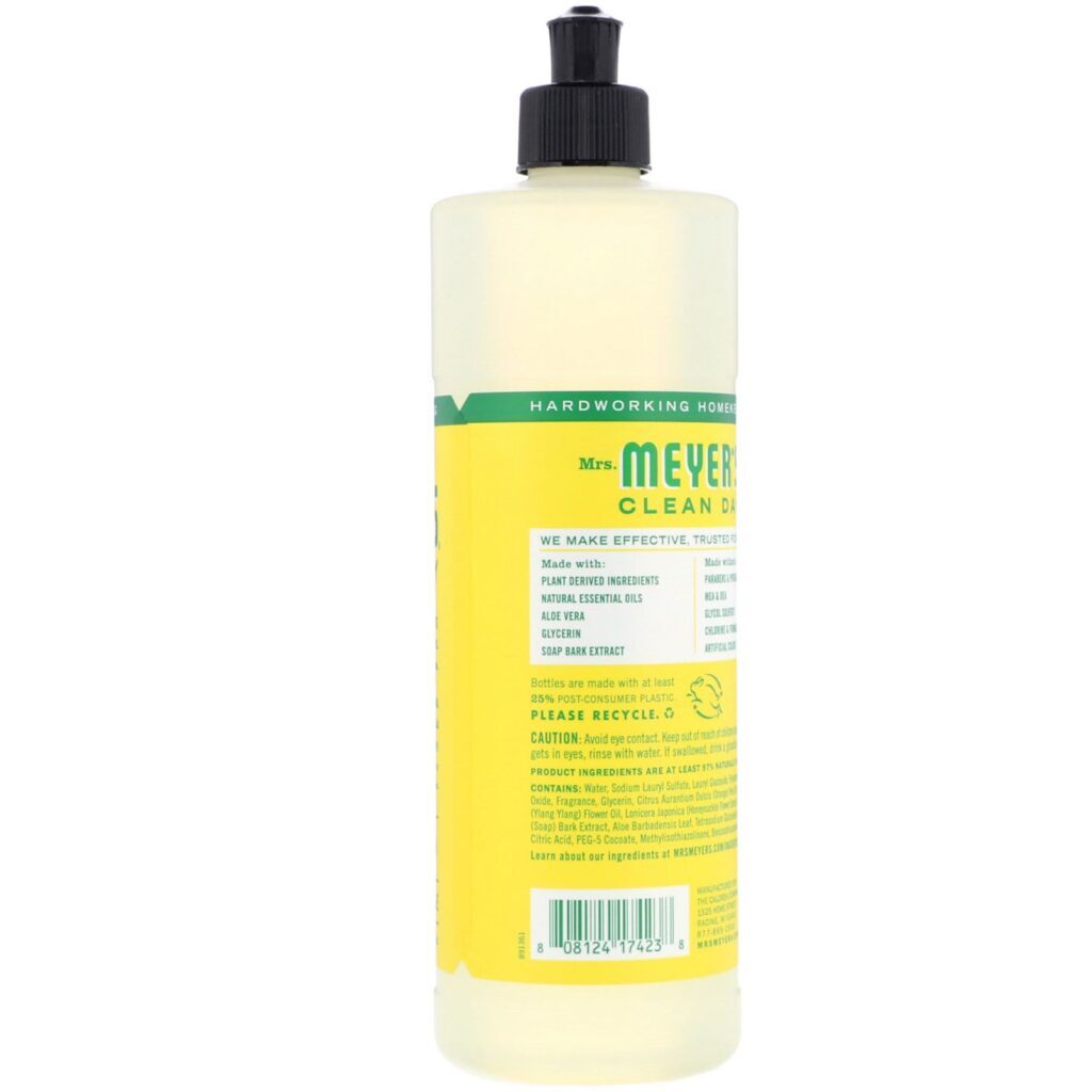Mrs. Meyers Clean Day, Dish Soap, Honeysuckle Scent, 16 fl oz (473 ml) - Imagem 2