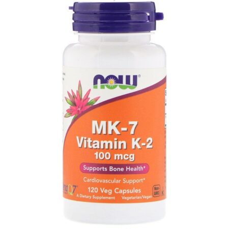 Now Foods, Vitamina K-2 MK-7, 100 mcg, 120 Cápsulas Vegetais