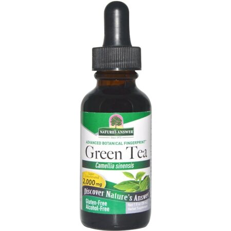 Nature's Answer, Chá Verde, Livre de Álcool, 2.000 mg, 1 fl oz (30 ml)