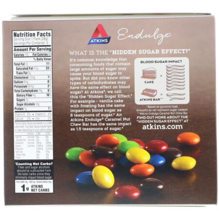 Atkins, Endulge, Confetes de Chocolate, 5 Embalagens, 28 g (1 oz) Cada - Image 2