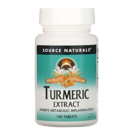 Source Naturals, Extrato de Cúrcuma, 100 tabletes