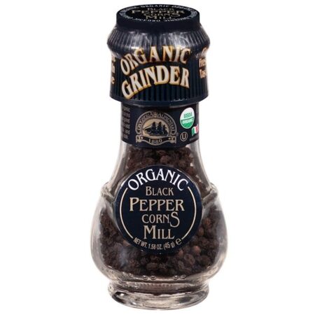 Drogheria & Alimentari, Organic Black Pepper Corns Mill, 45 g (1,59 oz)