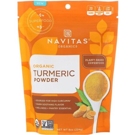 Navitas Organics, Açafrão Orgânico em Pó, 8 oz (224 g)