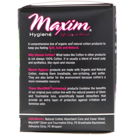 Maxim Hygiene Products, Absorventes ultrafinos com abas, tecnologia natural Silver MaxION, super, 10 unidades - Image 2