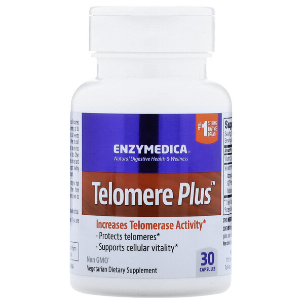 Telomere Plus Enzymedica – Suporte à Longevidade e Saúde Celular – 30 Cápsulas