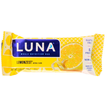 Clif Bar, Luna, Whole Nutrition Bar for Women, Lemonzest, 15 Bars, 1.69 oz (48 g) Each - Image 4