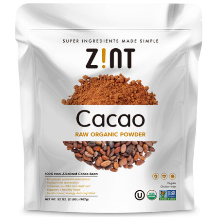 Zint, Cacau Orgânico Cru em Pó, 907 g (2 lb)