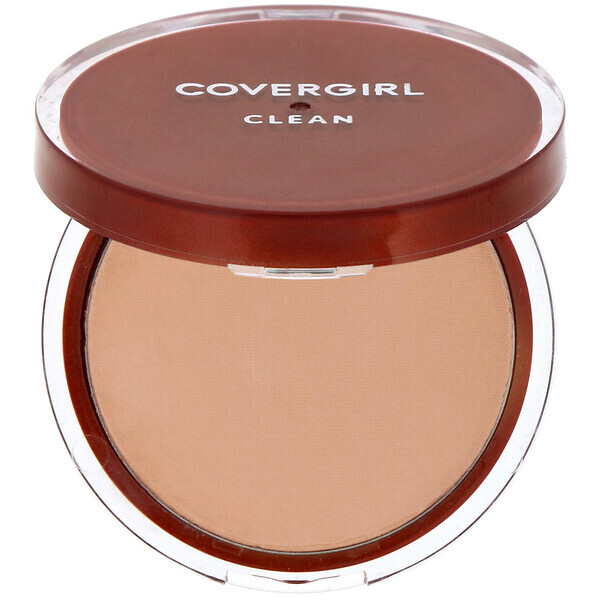 Covergirl, Clean, Base em pó compacto, 135 Médio leve, 11 g