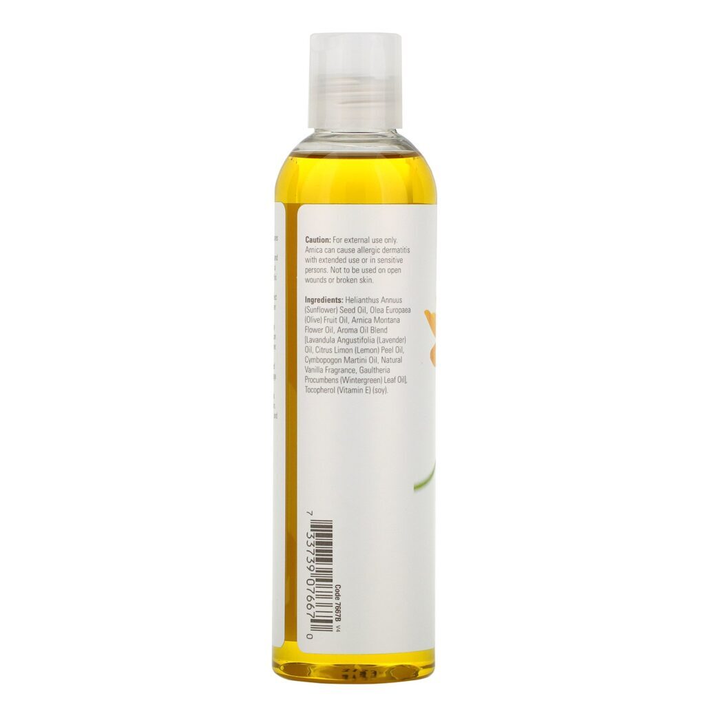 Now Foods, Solutions, Arnica Soothing Massage Oil, 8 fl oz (237 ml) - Imagem 2