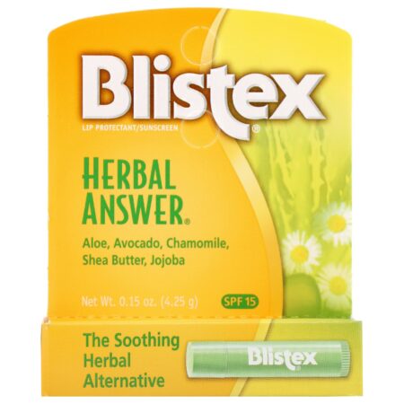 Blistex, Lip Protectant/Sunscreen, SPF 15, Herbal Answer, 0.15 oz (4.25 g) - Image 2