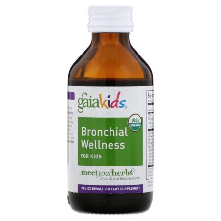 Gaia Herbs, Bronchial Wellness for Kids, 3 fl oz (89 ml) - Image 3