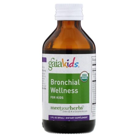 Gaia Herbs, Bronchial Wellness for Kids, 3 fl oz (89 ml) - Imagem 3