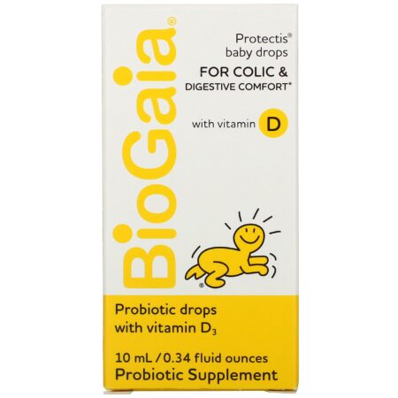 BioGaia, ProTectis, Baby Drops , For Colic & Digestive Comfort with Vitamin D, 0.34 fl oz (10 ml) - Image 2