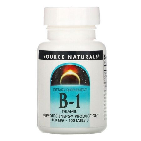 Source Naturals, B-1, Tiamina, 100 mg, 100 Comprimidos