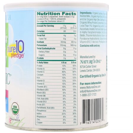 Nature's One, Toddler Formula, No GMO, Whey Protein, Dairy, 12.7 oz (360g) - Image 2