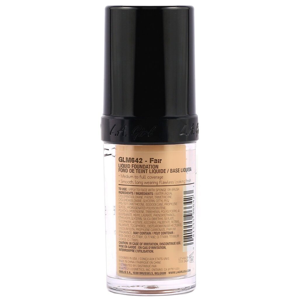 L.A. Girl, Base, Pro Coverage HD Foundation, clara, 28 ml - Imagem 2