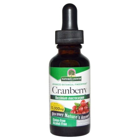 Nature's Answer, Cranberry (oxicoco), Sem álcool, 10.000 mg, 1 fl oz (30 ml)