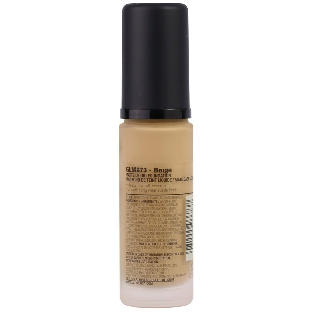L.A. Girl, Base Pro Matte HD, bege, 1 fl oz (30 ml) - Imagem 2